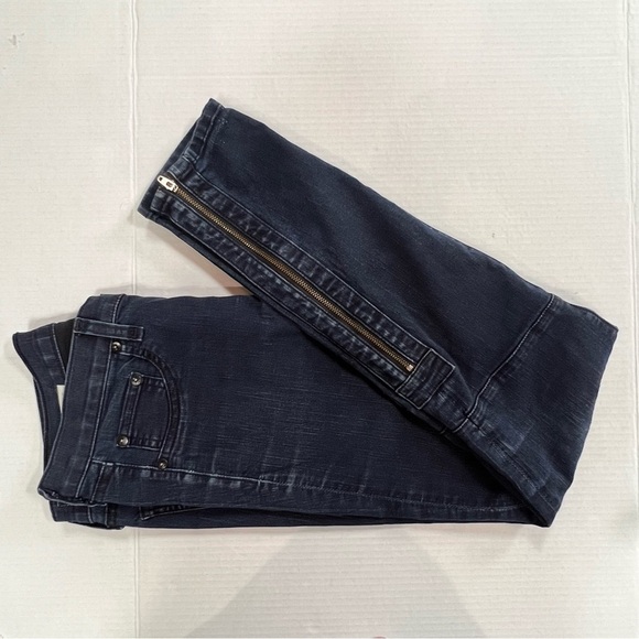 Rag & Bone Ankle Zip Mod Rise Skinny Dark Wash Jeans Size 29 excellent condition - Picture 1 of 9